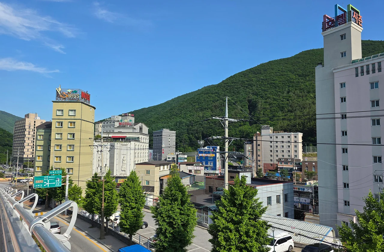 사북시가지 강원랜드 입구 사북시가지